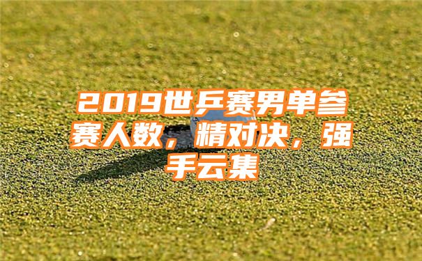 2019世乒赛男单参赛人数，精对决，强手云集