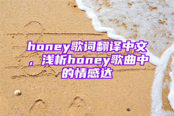 honey歌词翻译中文，浅析honey歌曲中的情感达