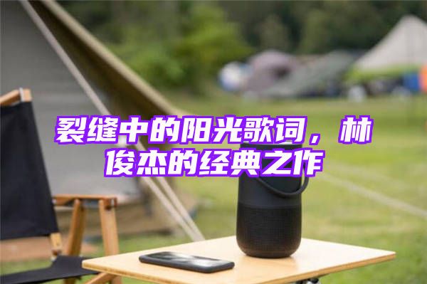 裂缝中的阳光歌词，林俊杰的经典之作