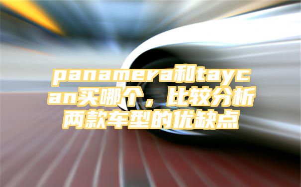 panamera和taycan买哪个，比较分析两款车型的优缺点