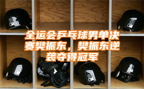 全运会乒乓球男单决赛樊振东，樊振东逆袭夺得冠军