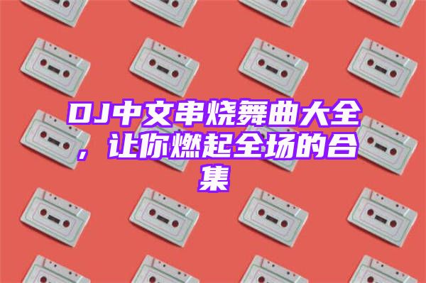 DJ中文串烧舞曲大全，让你燃起全场的合集