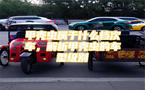 甲壳虫属于什么档次车，解析甲壳虫的车型级别