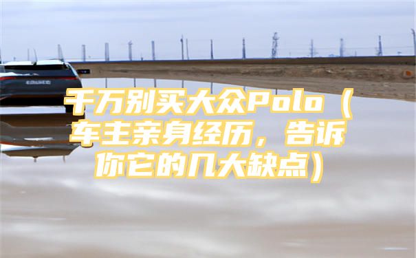 千万别买大众Polo（车主亲身经历，告诉你它的几大缺点）