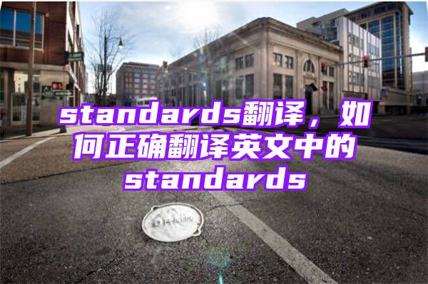 standards翻译，如何正确翻译英文中的standards