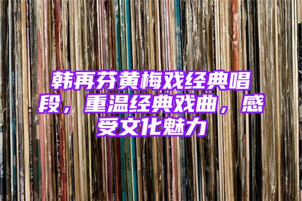 韩再芬黄梅戏经典唱段，重温经典戏曲，感受文化魅力