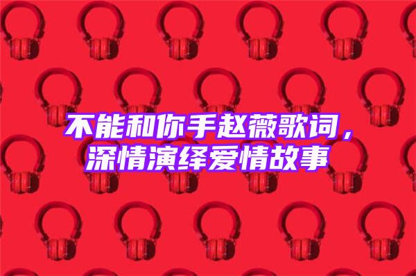 不能和你手赵薇歌词，深情演绎爱情故事