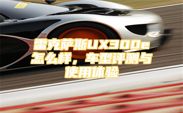 雷克萨斯UX300e怎么样，车型评测与使用体验