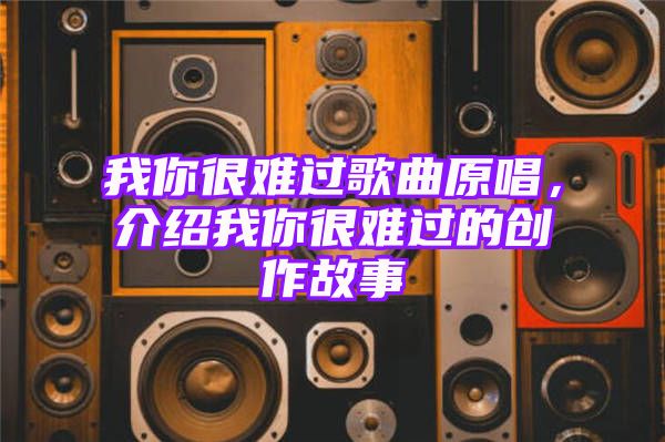 我你很难过歌曲原唱，介绍我你很难过的创作故事