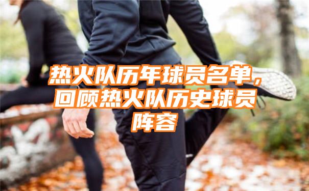 热火队历年球员名单，回顾热火队历史球员阵容