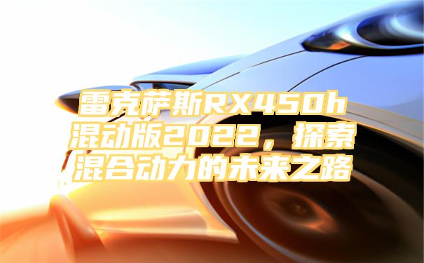 雷克萨斯RX450h混动版2022，探索混合动力的未来之路