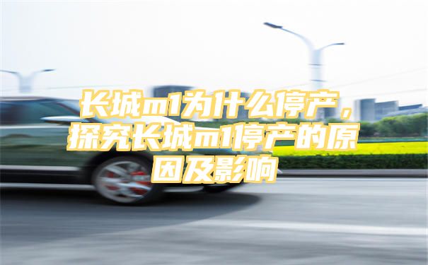 长城m1为什么停产，探究长城m1停产的原因及影响