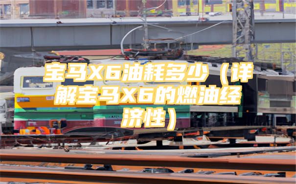 宝马X6油耗多少（详解宝马X6的燃油经济性）