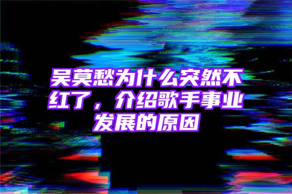 吴莫愁为什么突然不红了，介绍歌手事业发展的原因