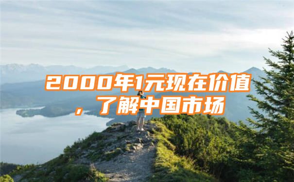 2000年1元现在价值，了解中国市场