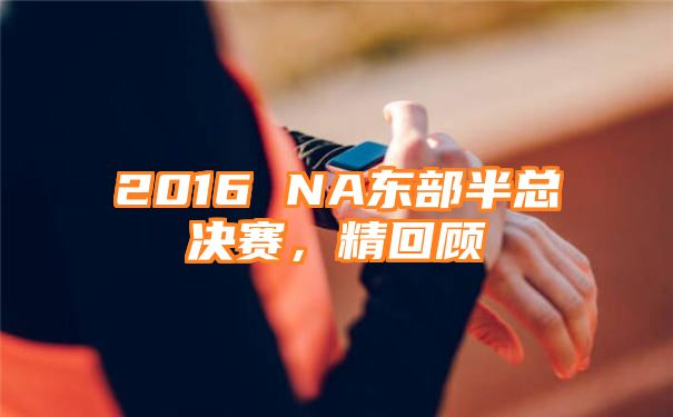 2016 NA东部半总决赛，精回顾