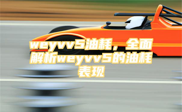 weyvv5油耗，全面解析weyvv5的油耗表现