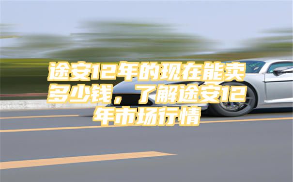 途安12年的现在能卖多少钱，了解途安12年市场行情