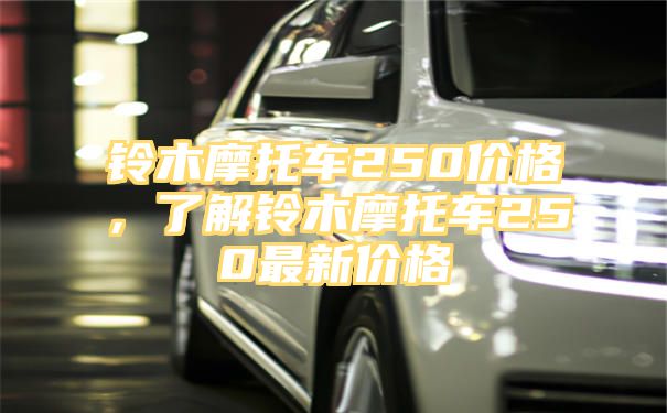 铃木摩托车250价格，了解铃木摩托车250最新价格