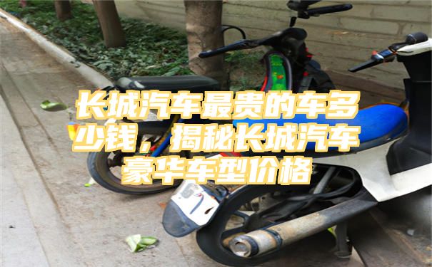 长城汽车最贵的车多少钱，揭秘长城汽车豪华车型价格