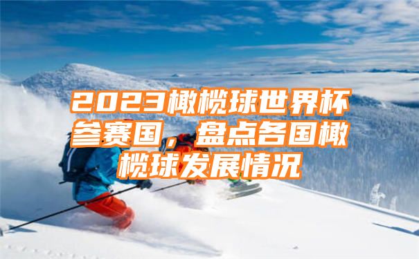 2023橄榄球世界杯参赛国，盘点各国橄榄球发展情况