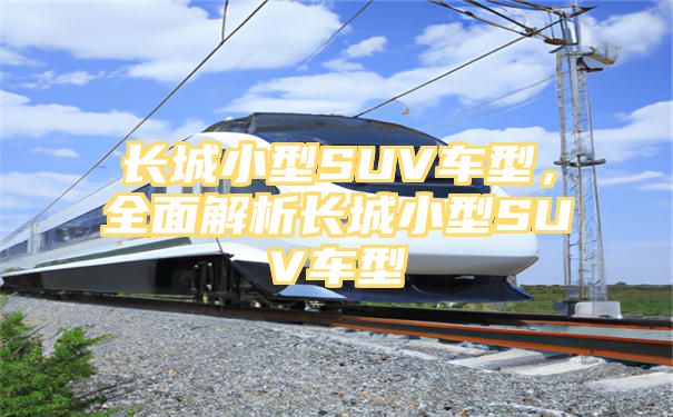 长城小型SUV车型，全面解析长城小型SUV车型