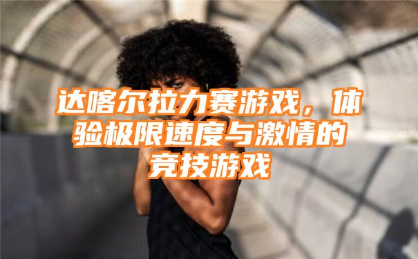 达喀尔拉力赛游戏，体验极限速度与激情的竞技游戏