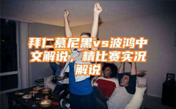 拜仁慕尼黑vs波鸿中文解说，精比赛实况解说