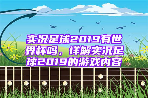 实况足球2019有世界杯吗，详解实况足球2019的游戏内容