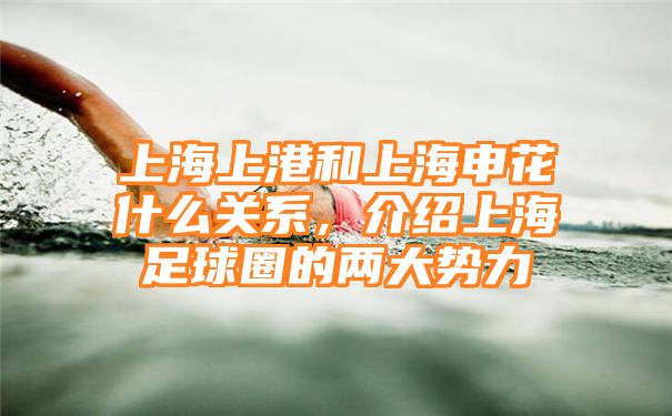 上海上港和上海申花什么关系，介绍上海足球圈的两大势力