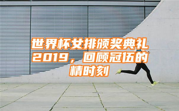 世界杯女排颁奖典礼2019，回顾冠伍的精时刻