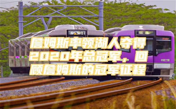 詹姆斯率领湖人夺得2020年总冠军，回顾詹姆斯的冠军征程