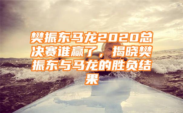 樊振东马龙2020总决赛谁赢了，揭晓樊振东与马龙的胜负结果