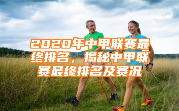 2020年中甲联赛最终排名，揭秘中甲联赛最终排名及赛况