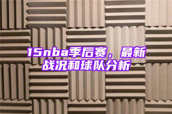 15nba季后赛，最新战况和球队分析