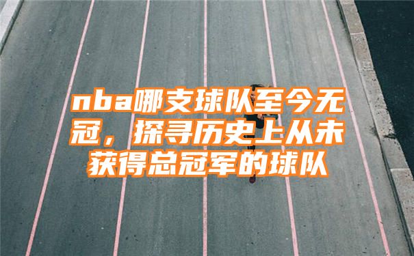 nba哪支球队至今无冠，探寻历史上从未获得总冠军的球队