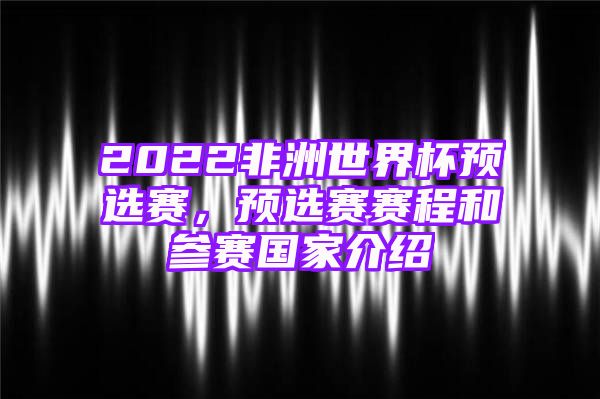 2022非洲世界杯预选赛，预选赛赛程和参赛国家介绍