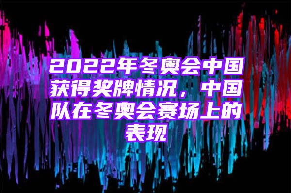 2022年冬奥会中国获得奖牌情况，中国队在冬奥会赛场上的表现