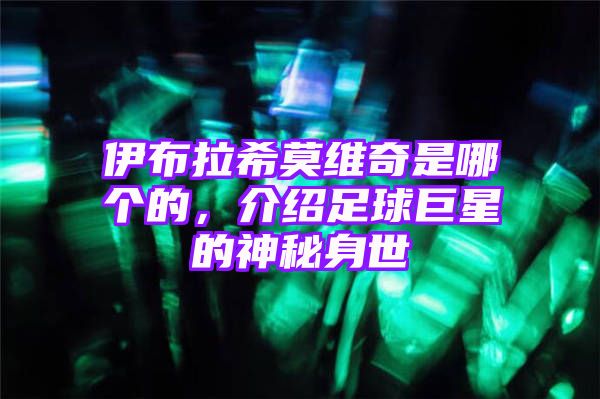 伊布拉希莫维奇是哪个的，介绍足球巨星的神秘身世