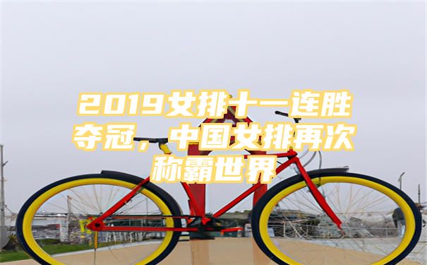 2019女排十一连胜夺冠，中国女排再次称霸世界