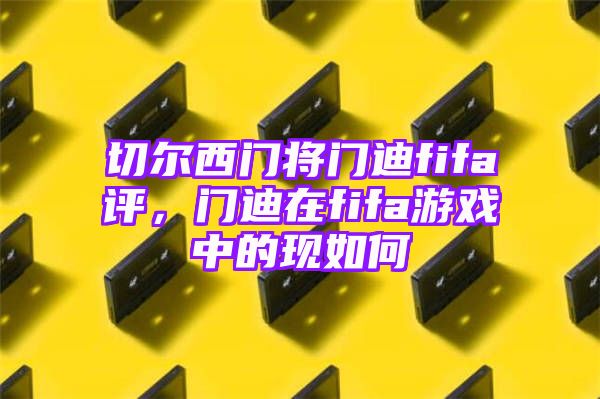 切尔西门将门迪fifa评，门迪在fifa游戏中的现如何