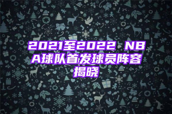 2021至2022 NBA球队首发球员阵容揭晓