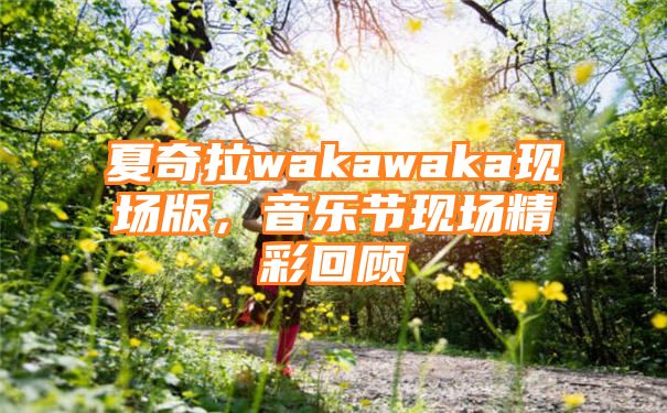 夏奇拉wakawaka现场版，音乐节现场精彩回顾